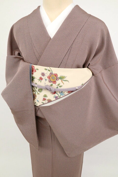 楽天市場】【中古】江戸小紋 長尺 角通し 上質丹後ちりめん 紺×ピンク 