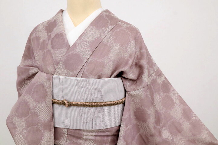 楽天市場】【中古】単衣 小紋 極上 御召機の証 西陣五十嵐織物 雪輪 