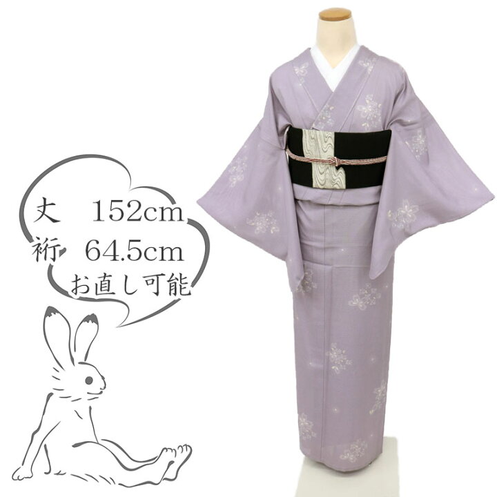 楽天市場】【中古】夏着物『絽』小紋 桜に小花の市松舞う花びら模様 