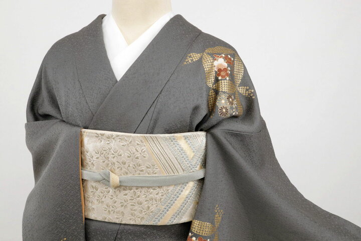 楽天市場】【中古】付下げ 袷着物 七宝花模様 無紋 フォーマル 略礼装 