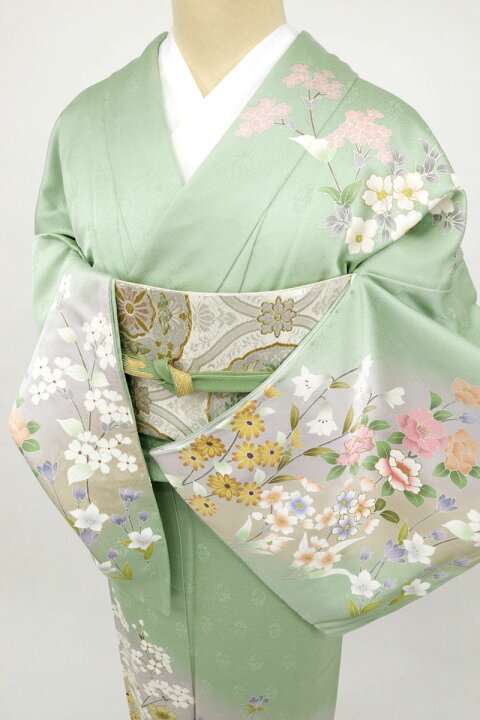 楽天市場】【中古】訪問着 作家物 華やぎの花々模様 フォーマル 略礼装  