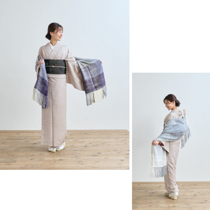 楽天市場】真綿まとうショール 『多色』 老舗ブランド 奥順謹製 結城紬 和装コートとショールのセット☆