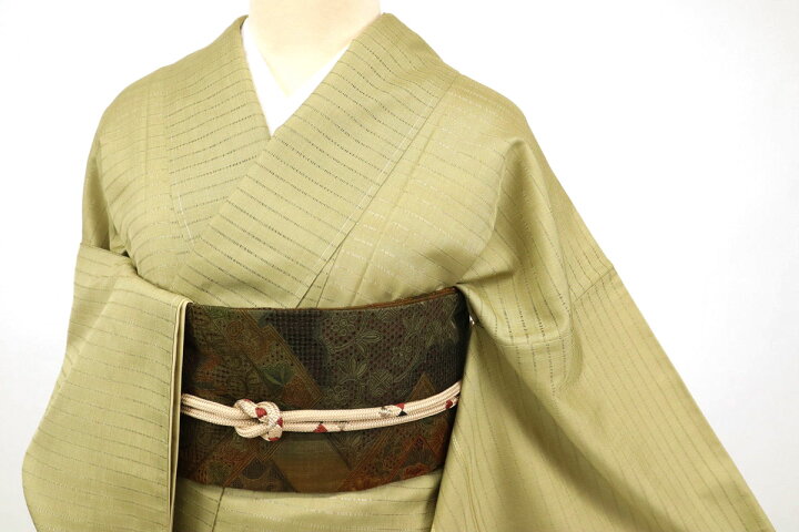 楽天市場】【中古】紬 付下げ 『東京ますいわ屋』 横段変り織り 長尺 