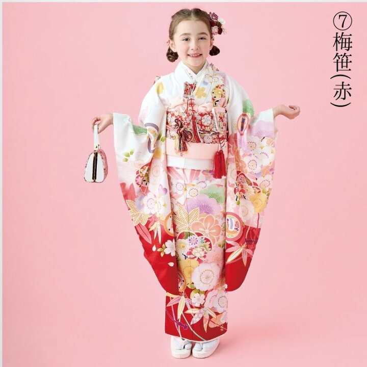 楽天市場】七五三 着物 7歳 女の子 着物セット (全9色) 四つ身着物単品 