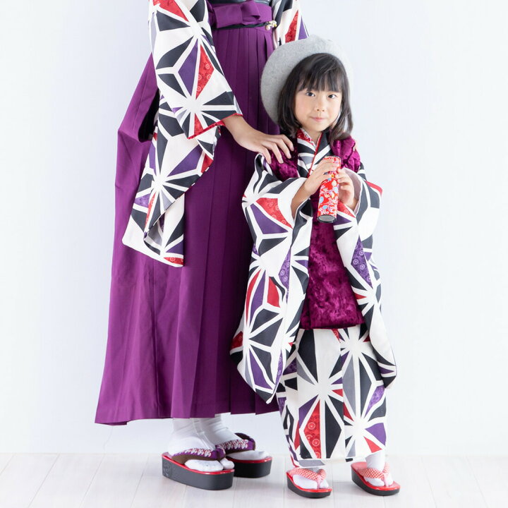 楽天市場】七五三 着物 3歳 女の子 被布11点フルセット ベレー帽付き 