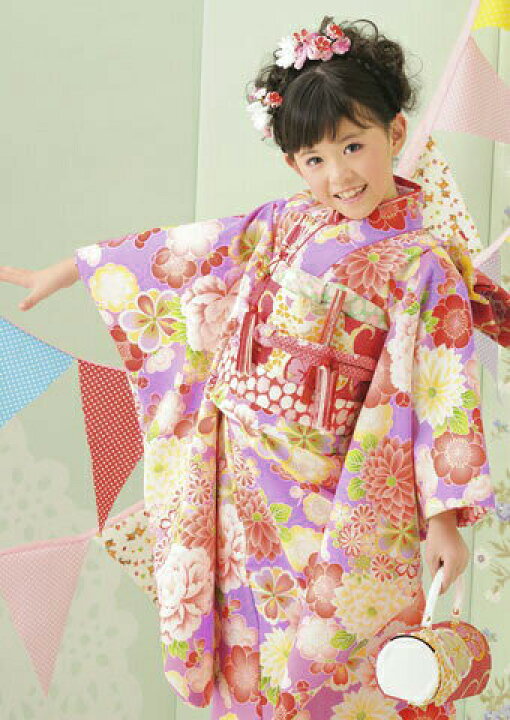 楽天市場】【レンタル】七五三 着物 7歳 女の子 フルセット 式部浪漫 