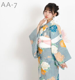 浴衣 子供 女の子 中学生 高校生 ジュニア キッズ 浴衣 セット 浴衣4点セット 兵児帯 子供 ハイジュニア レトロ 個性派 上品 ゆかた 椿 古典 花柄 120 130 140 150 Sサイズ AA ykt_set10646 cco きものひろば悠