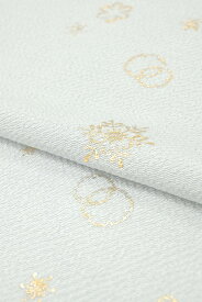 【10％OFFクーポン対象】 ［　人気商品が再入荷　］ 【京都富小路きねや】 帯揚げ ちりめん雪の結晶箔 （09）灰色