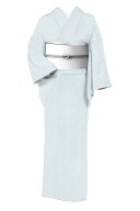 【単衣・夏用】 【東レ】 セオα（アルファ）小紋 Mサイズ ≪御仕立て上がり・新品≫ 「トンボ・灰青色」…