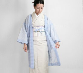 【Kimono_Factory_nono】レース薄羽織～Sheer～サックス