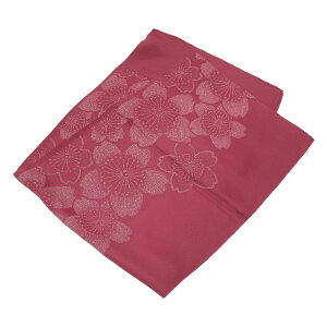 帯揚げ 振袖用 紫 赤紫 マゼンタ 桜 銀糸 正絹 絹100% 丹後ちりめん おびあげ セミフォーマル カジュアル 成人式 晴れ着 振り袖 お洒落 成人式 お宮参り 七五三 入学式 卒業式 入園式 卒園式