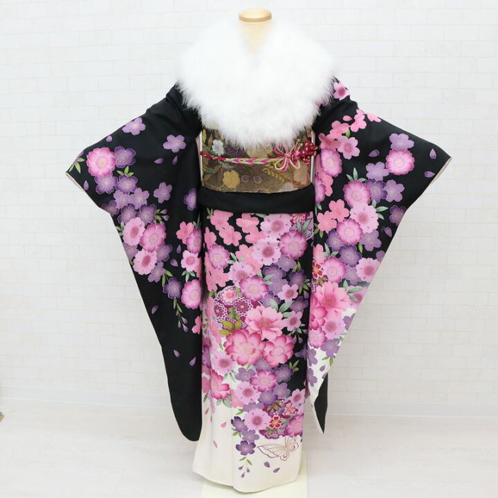 楽天市場】振袖 中古 フルセット 正絹 一式 格安 リサイクル 着物 和服 