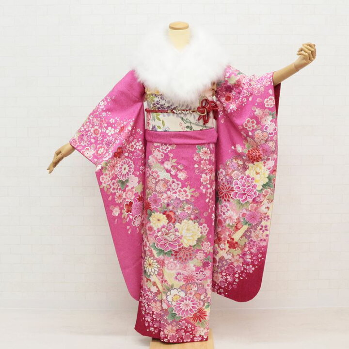 楽天市場】振袖 中古 フルセット 【帯新品】 正絹 格安 リサイクル 