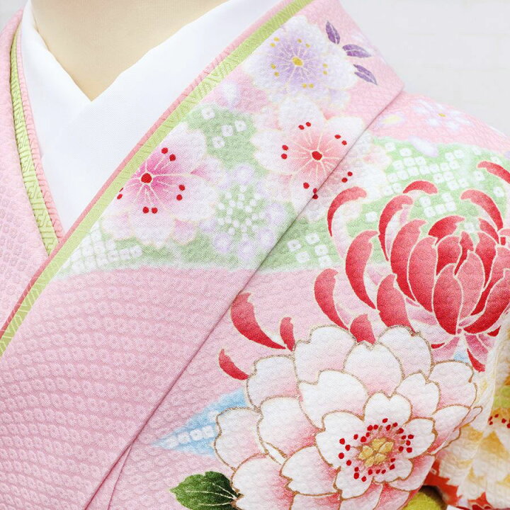 楽天市場】振袖 中古 正絹 ピンク 古典 格安 リサイクル 仕立て上がり  