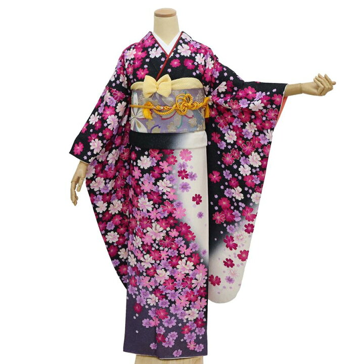 楽天市場】振袖 中古 フルセット 長襦袢 袋帯 帯締め 帯揚 重ね衿付き 