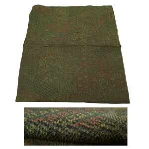 着物 ハギレ 正絹 丹後産縮緬 伊勢型小紋 はぎれ 幅約38×42cm メール便可能(補償なし)