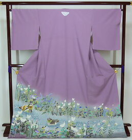色留袖　TOKIOetTOKI　羽田登喜　五三の桐　浅紫　比翼なし　大きめサイズ　誂え流れ　未使用品