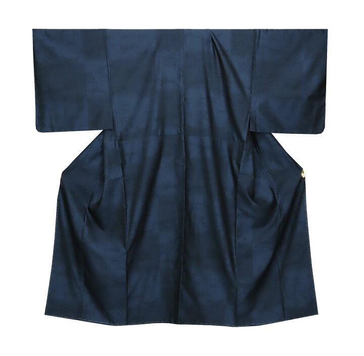 楽天市場】紳士着物 西陣織 藍御召 お召し 身長170cm前後 裄72cm 誂え  