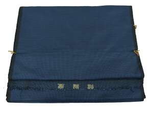 紳士 韓国産 大島紬 反物 長さ約24m 幅39cm 一疋 アウトレット B反 リメイク用 亀甲 紺色