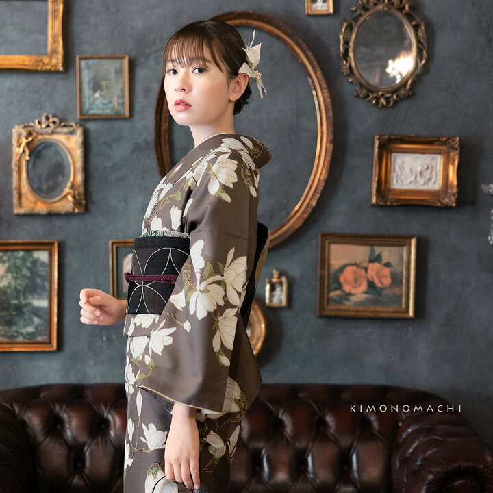 楽天市場】洗える着物 セット 「袷着物＋京袋帯＋帯揚げ＋帯締めの4点  