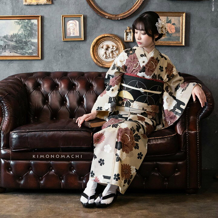 楽天市場】洗える着物 セット 「袷着物＋京袋帯＋帯揚げ＋帯締めの4点  