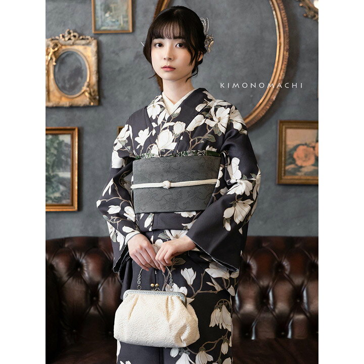 楽天市場】洗える着物 セット 「袷着物＋京袋帯＋帯揚げ＋帯締め＋草履  