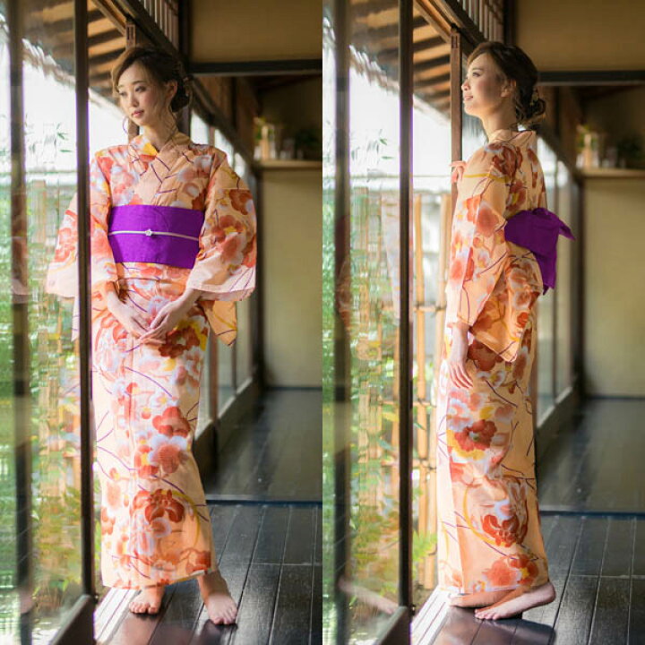 楽天市場】【Prices down】浴衣 レディース 浴衣と帯の2点セット「葡萄  