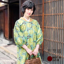割烹着 おしゃれ 通販 かっぽう着 かっぽうぎ 保育士 エプロン スモック 大人 ルームウェア 介護士 レディース ファボリ FABORI 無地 シンプル 綿100 カジュアル 母の日 ギフト - BACKYARD FAMILY - プレゼント ギフトの