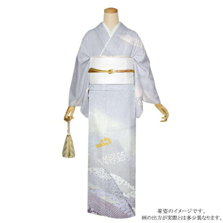 楽天市場】お仕立て上がり 訪問着単品「白花色 花吹雪」正絹着物 礼装 