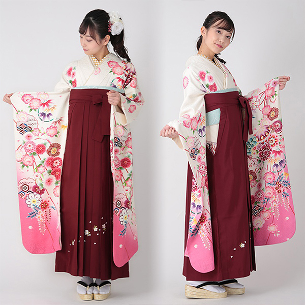楽天市場】(卒業式応援クーポン最大20％OFF2/8迄)桜の刺繍の袴 華やか