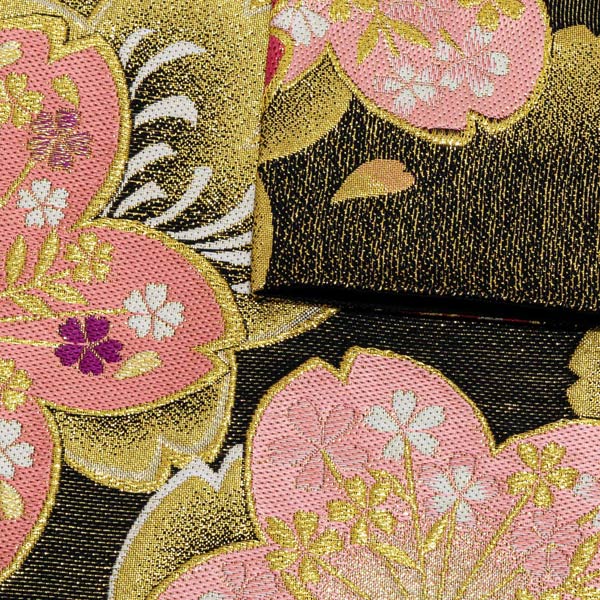 楽天市場】【Prices down2】振袖 帯 「黒地 薄紅桜」 日本製 西陣織 