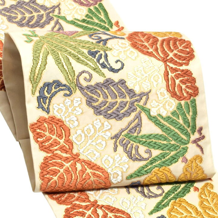 楽天市場】唐織袋帯 「生成り色地 桐竹文」 錦工芸謹製 六通柄 日本製  