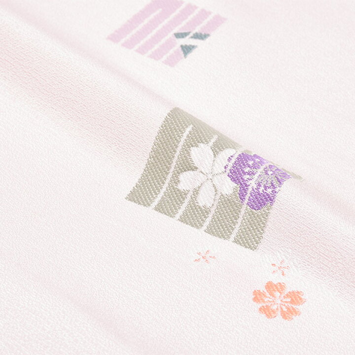 楽天市場】【Prices down】未仕立て名古屋帯 「桜色 源氏香文に四季花  