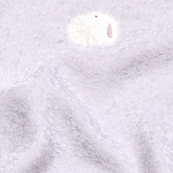 楽天市場】正絹 小紋 反物 着物「淡藤色 絞り、雪うさぎ」日本製 丹後