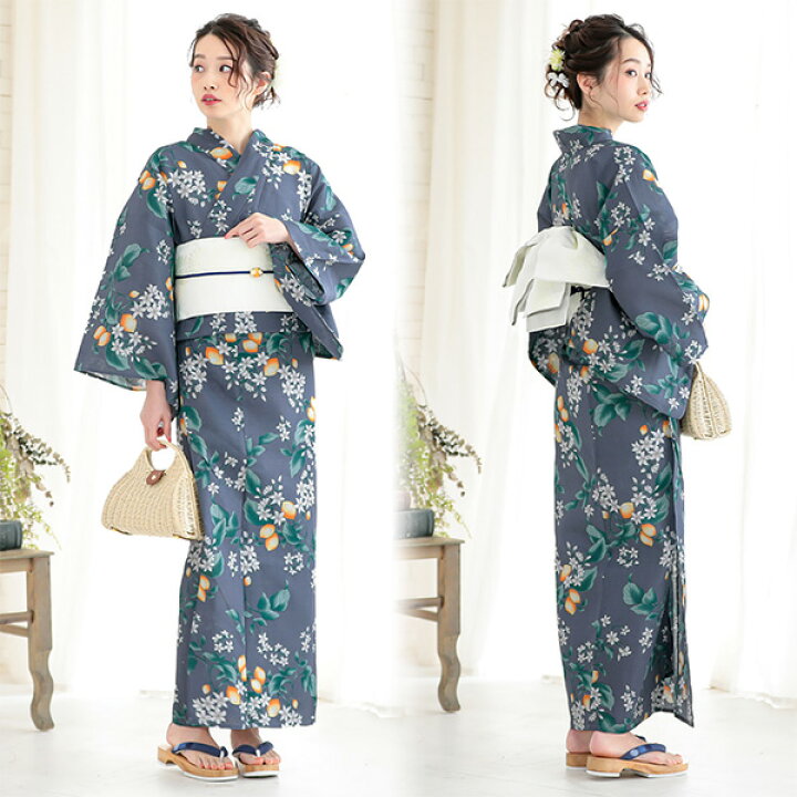 楽天市場】浴衣 レディース 大人 女性浴衣単品 「檸檬・百合・金魚・椿  