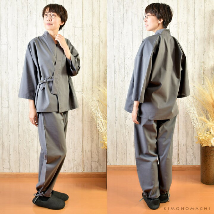 楽天市場】作務衣 「黒、茶、青、赤、緑、鈍色、灰紫色 全7色」 S/M/L 