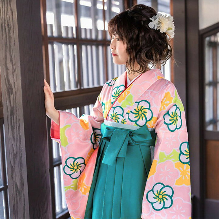 楽天市場】【中古品】卒業式袴セット 「二尺袖：ピンク 梅尽くし+袴  