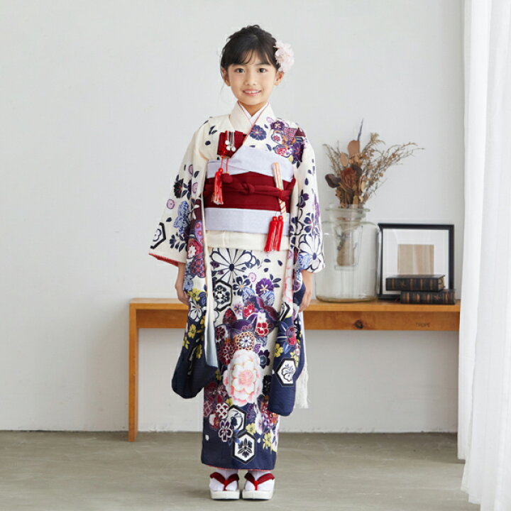 楽天市場】七五三 帯 7歳 作り帯 「ワインレッド無地」 女の子 四つ身 