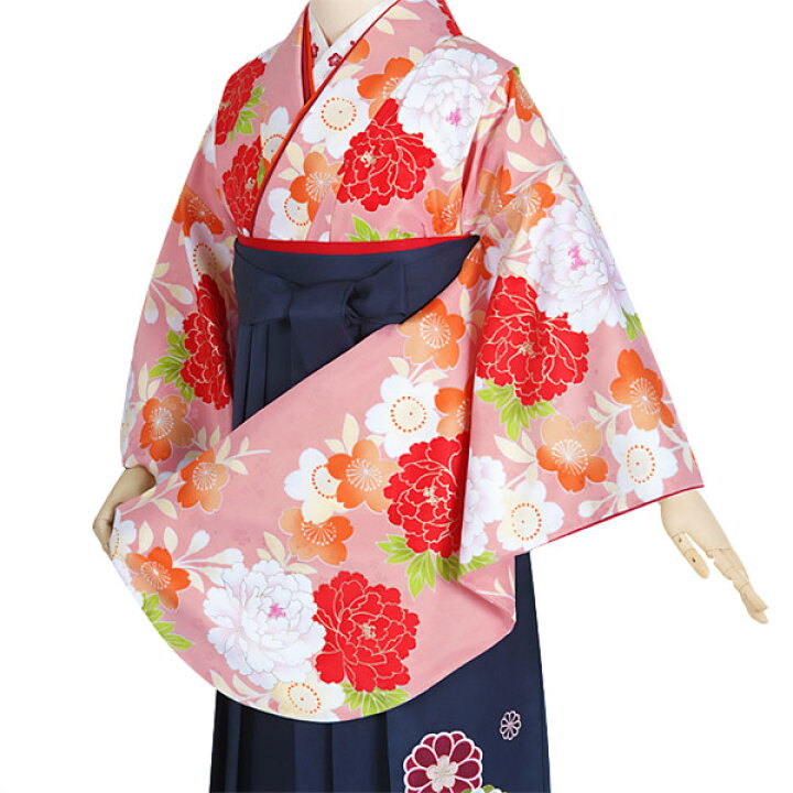 楽天市場】【中古品】ジュニア用 振袖単品 「ピンク 牡丹に桜」 仕立て  