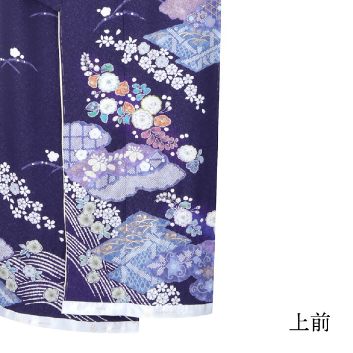 楽天市場】未仕立て 訪問着 単品 桂由美 「花紫 雲取に辻が花模様 