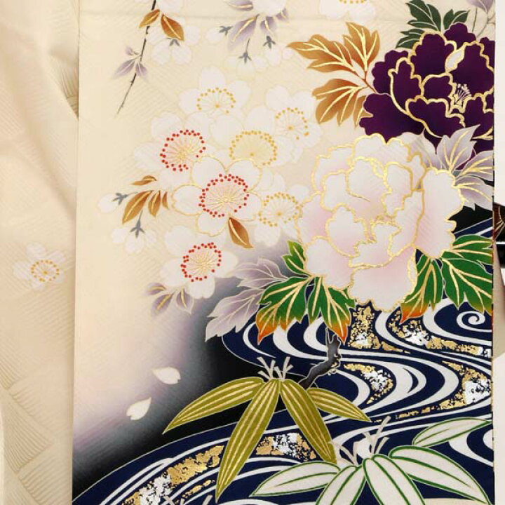 楽天市場】未仕立て 振袖 22点セット「SION クリーム 梅と桜と牡丹」仮  