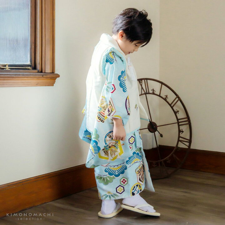 楽天市場】七五三 着物 3歳 男の子 ブランド被布セット 「小町kids 