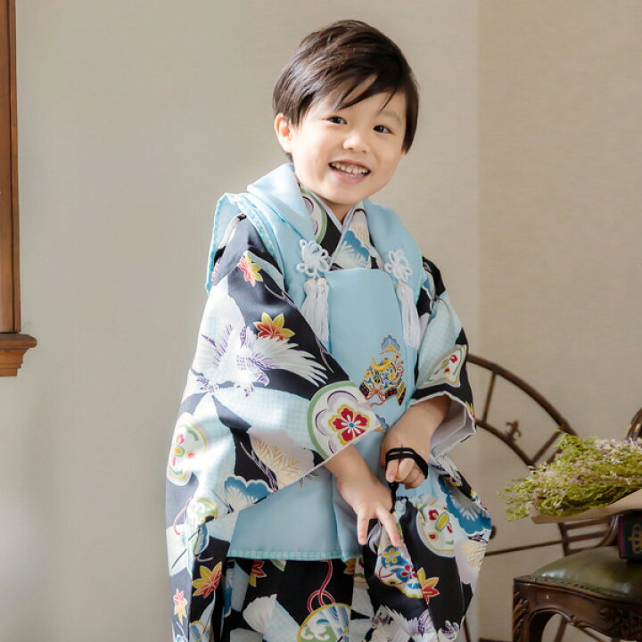 楽天市場】七五三 着物 3歳 男の子 ブランド被布セット 「小町kids  