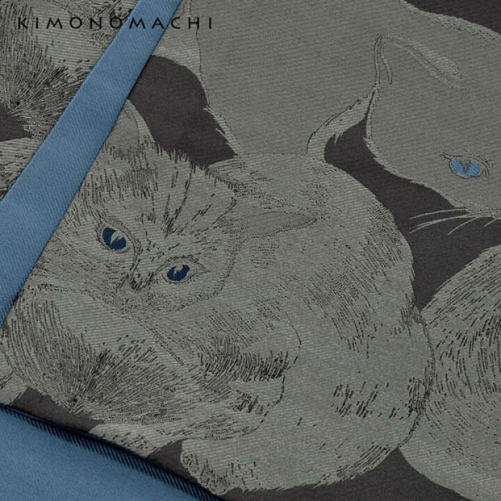 楽天市場】帯 猫 京袋帯 名古屋帯 お仕立て上がり 京袋帯「薄暮の灰猫  