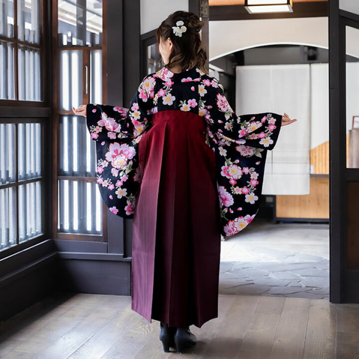 楽天市場】【中古品】二尺袖 単品「黒 桜重ね」貸衣装処分 レンタル 