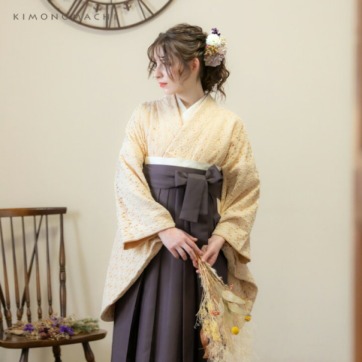 楽天市場】(卒業式COUPON最大20%OFF3/31迄)レース二尺袖と袴 4点セット 