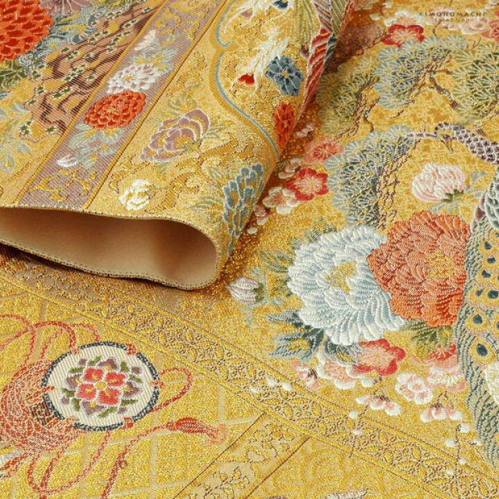 袋帯 京都 西陣 リバーシブル なつき 両面全通 裏表 織り柄 縞 kp1387  