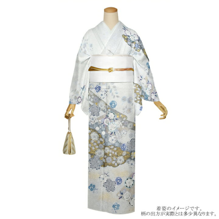 楽天市場】仕立て上がり 訪問着 単品 桂由美 「白藍 雲取りに辻が花 