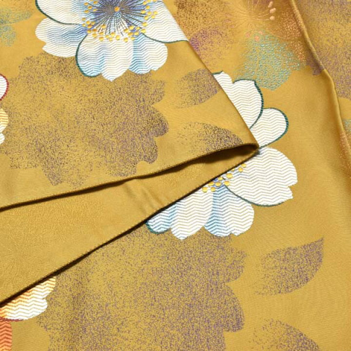 楽天市場】振袖 帯「黄土色 桜」日本製 西陣織 西陣織証紙番号 No.29  