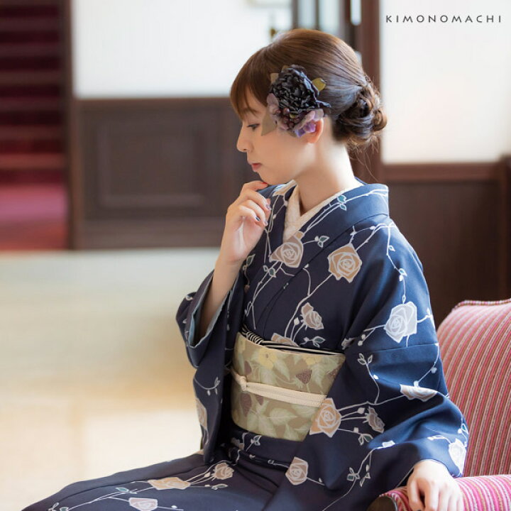 楽天市場】(洗える着物10％OFF4/3迄)洗える着物 セット「袷着物：ばら 